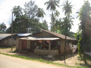 The road to Stone Town