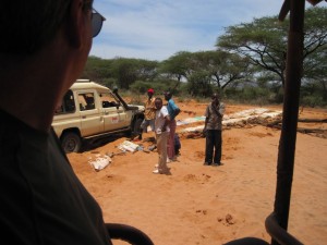 Digging out the french film crew's truck (MAK)