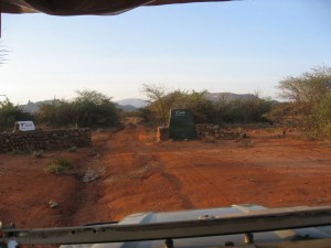 The entrance to Saruni Samburu Camp