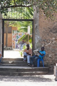 Hangin' out at the old fort