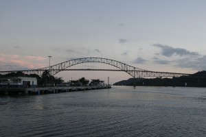 Bridge of the Americas at sunset