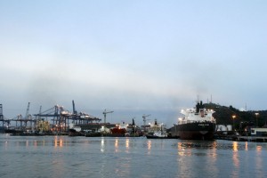 Docks at night