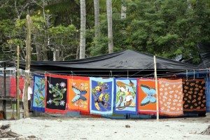 Colorful sarongs