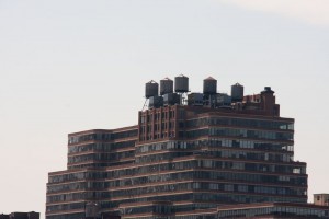 Rooftop water tanks