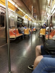 Riding the subway