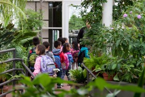 School kids on parade