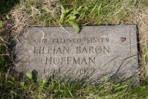 Aunt Lillian's grave marker