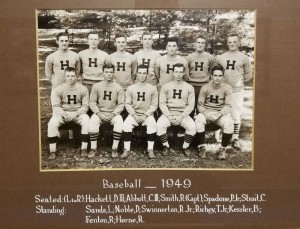 Baseball team 1949 (Dad is 3rd from right in back)