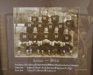 Soccer team 1950 (Dad is first on left 2nd row)