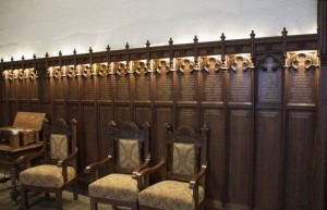 WWI memorial room at the library