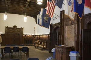 WWI memorial room at the library