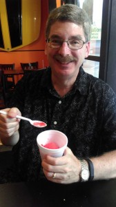 Bart enjoys his Italian Water Ice (MK)