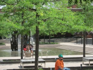 Enjoying the fountain (MK)