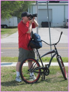 Biking and photographing