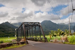 One lane bridge (we kayaked under it)