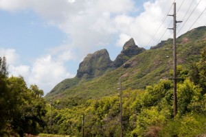 Rock formations along the east short