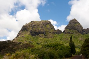 Rock formations along the east short