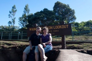 Bart and Marion at the Waimea Canyon lookout