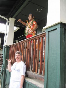 Bart and the Hawaiian guy (Marion)