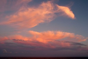 Clouds at sunset