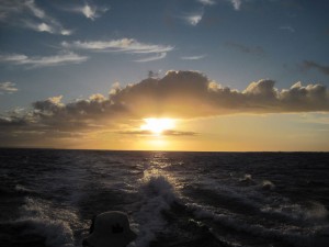 Sunset off the port bow! (Marion)