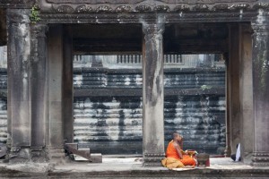 Monk, Angkor Wat