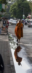 Monk and reflection