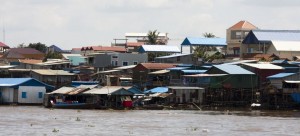 Buildings along the river