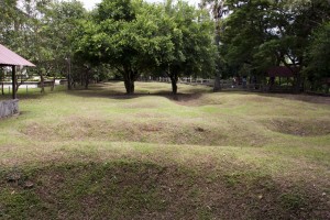 Mass grave mounds