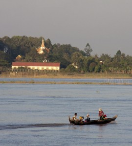 Boat and temple