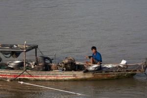 Man on a boat