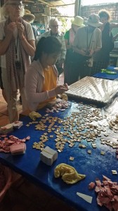 Making coconut candy