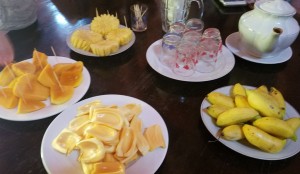 Mangoes, pineapple, jackfruit and mini bananas