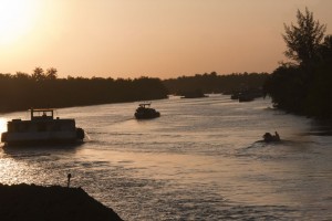 Sunset on the canal