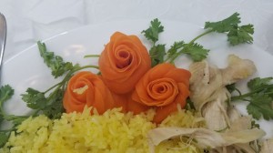 Carved carrots