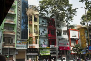 Colorful apartments