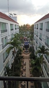 Hotel patio