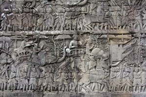 Carved wall