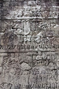 Carved wall