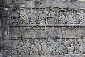 Carved wall