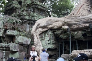 Marion at Ta Prohm Temple