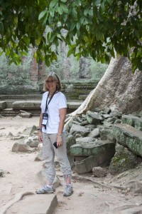 Marion at Ta Prohm Temple