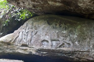 Rock carving