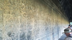 Carved wall