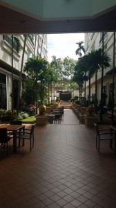 Hotel patio