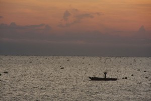 Fisherman at sunrise