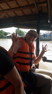 Marion on the water taxi