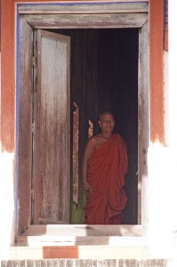 Monk at the monastery