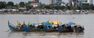 Phnom Penh harbor