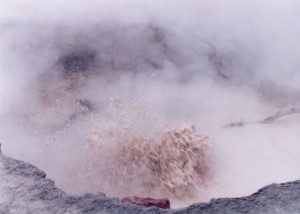 Bubbling mud pool